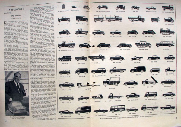 "Der Spiegel" Societymagazine Specialissue Carl Borgward 1960 (10058)